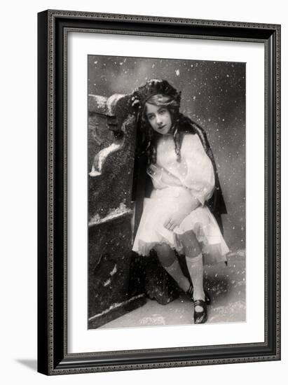 Decima Brooke in Little Red Riding Hood, 1907-null-Framed Photographic Print