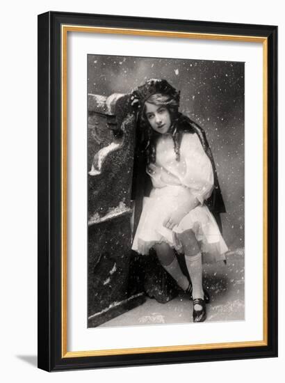 Decima Brooke in Little Red Riding Hood, 1907-null-Framed Photographic Print