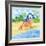 Deck Chair Flamingo-Paul Brent-Framed Art Print