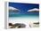 Deck Chairs and Tropical Beach, Maldives, Indian Ocean, Asia-Sakis Papadopoulos-Framed Premier Image Canvas