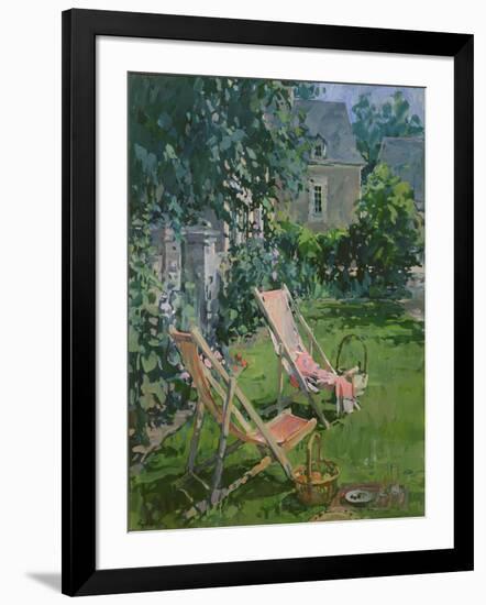 Deck Chairs at Coudray, 1998-Susan Ryder-Framed Giclee Print