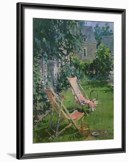 Deck Chairs at Coudray, 1998-Susan Ryder-Framed Giclee Print