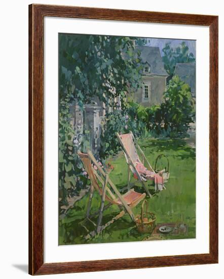 Deck Chairs at Coudray, 1998-Susan Ryder-Framed Giclee Print