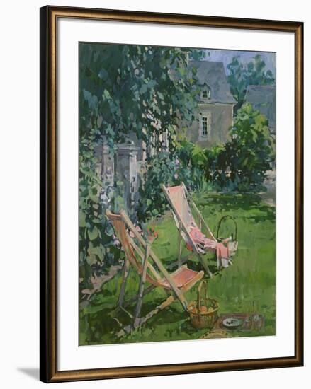 Deck Chairs at Coudray, 1998-Susan Ryder-Framed Giclee Print