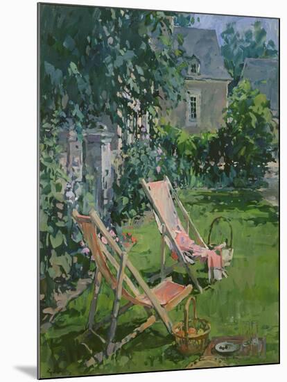 Deck Chairs at Coudray, 1998-Susan Ryder-Mounted Giclee Print