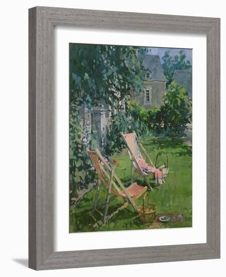 Deck Chairs at Coudray, 1998-Susan Ryder-Framed Giclee Print