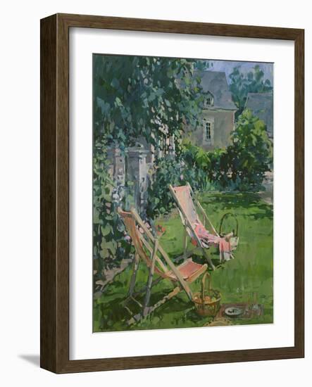 Deck Chairs at Coudray, 1998-Susan Ryder-Framed Giclee Print