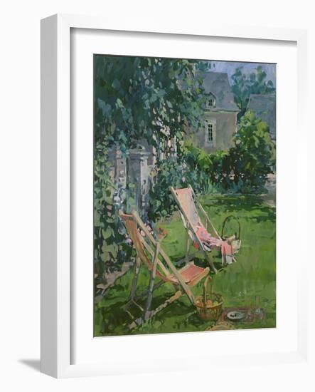 Deck Chairs at Coudray, 1998-Susan Ryder-Framed Giclee Print