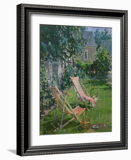 Deck Chairs at Coudray, 1998-Susan Ryder-Framed Giclee Print