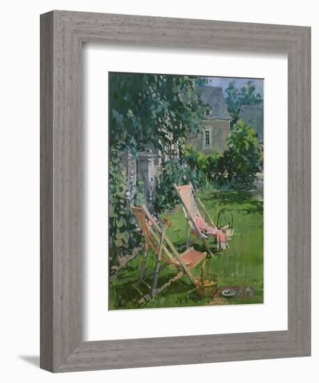 Deck Chairs at Coudray, 1998-Susan Ryder-Framed Giclee Print