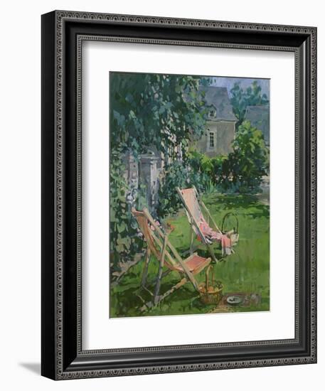 Deck Chairs at Coudray, 1998-Susan Ryder-Framed Giclee Print