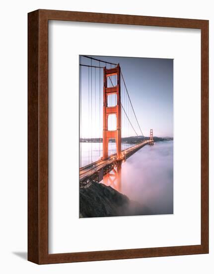 Deck Fog Arrives at Golden Gate Bridge, San Francisco-Vincent James-Framed Photographic Print