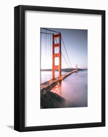 Deck Fog Arrives at Golden Gate Bridge, San Francisco-Vincent James-Framed Photographic Print