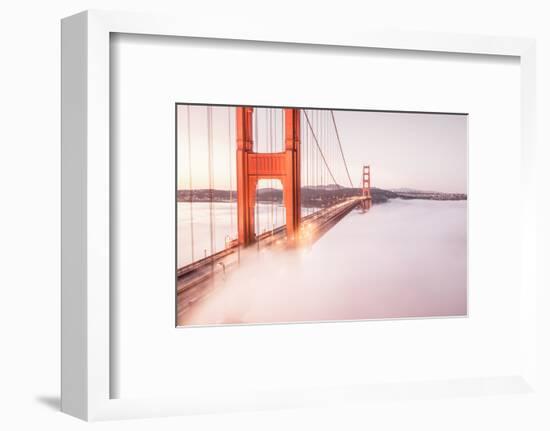 Deck Fog at Golden Gate Bridge, San Francisco-Vincent James-Framed Photographic Print