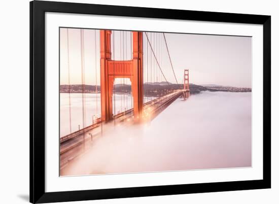 Deck Fog at Golden Gate Bridge, San Francisco-Vincent James-Framed Photographic Print