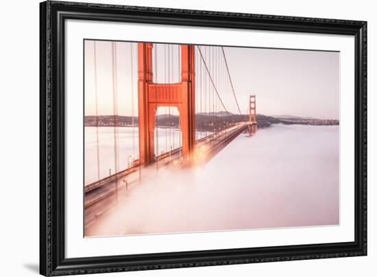 Deck Fog at Golden Gate Bridge, San Francisco-Vincent James-Framed Photographic Print