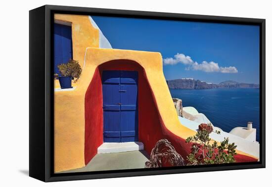 Deck Ocean View II-Larry Malvin-Framed Premier Image Canvas