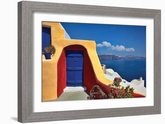 Deck Ocean View II-Larry Malvin-Framed Photographic Print