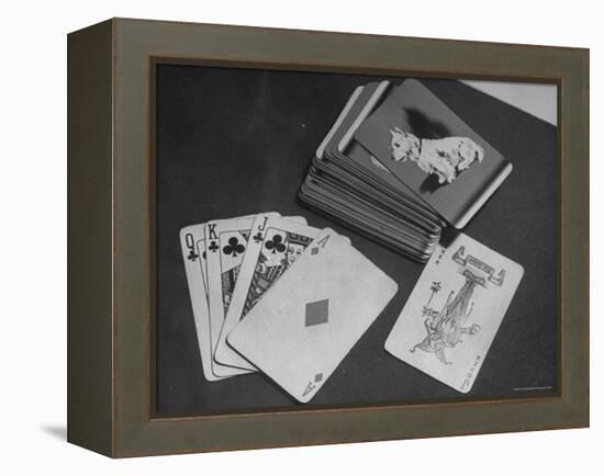 Deck of Playing Cards-David Scherman-Framed Premier Image Canvas