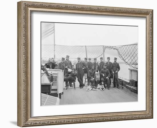 Deck of Uss Monitor on James River, Virginia-Stocktrek Images-Framed Photographic Print