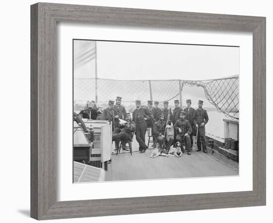 Deck of Uss Monitor on James River, Virginia-Stocktrek Images-Framed Photographic Print