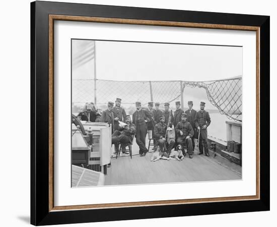 Deck of Uss Monitor on James River, Virginia-Stocktrek Images-Framed Photographic Print