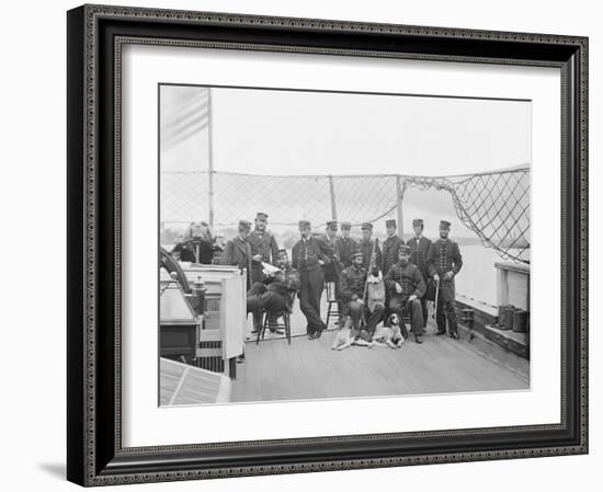 Deck of Uss Monitor on James River, Virginia-Stocktrek Images-Framed Photographic Print