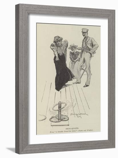 Deck-Quoits-Stanley L. Wood-Framed Giclee Print