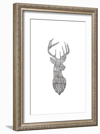 DECK THE DEER-Leah Straatsma-Framed Art Print