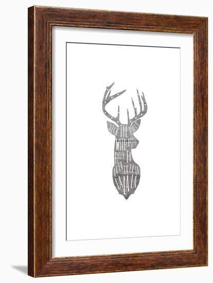 DECK THE DEER-Leah Straatsma-Framed Art Print