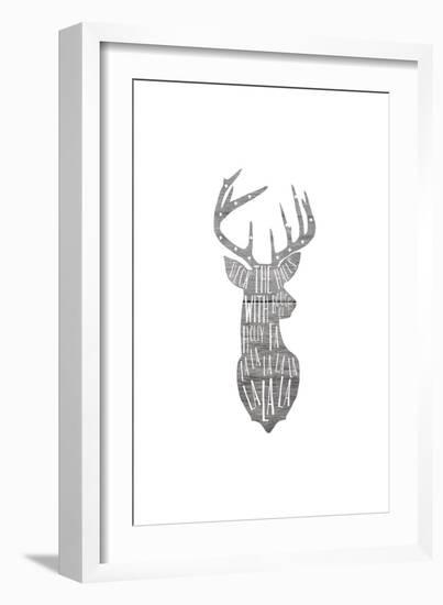 DECK THE DEER-Leah Straatsma-Framed Art Print