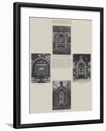 Decking the Wells at Tissington-null-Framed Giclee Print