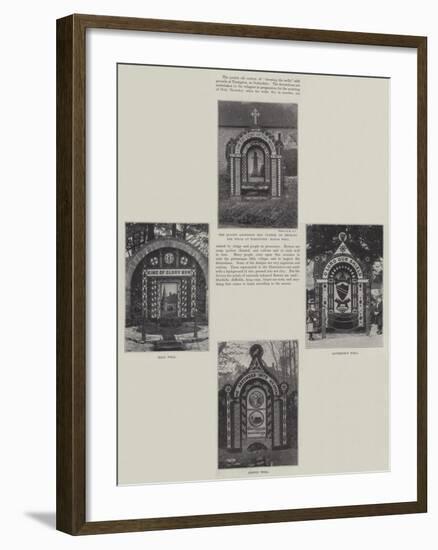 Decking the Wells at Tissington-null-Framed Giclee Print