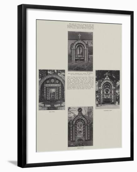 Decking the Wells at Tissington-null-Framed Giclee Print