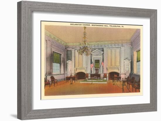 Declaration Chamber, Independence Hall, Philadelphia, Pennsylvania-null-Framed Premium Giclee Print