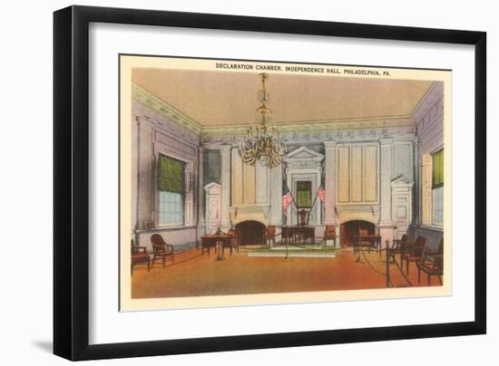 Declaration Chamber, Independence Hall, Philadelphia, Pennsylvania-null-Framed Premium Giclee Print