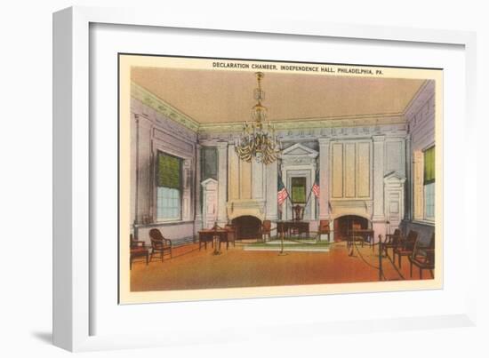 Declaration Chamber, Independence Hall, Philadelphia, Pennsylvania-null-Framed Premium Giclee Print