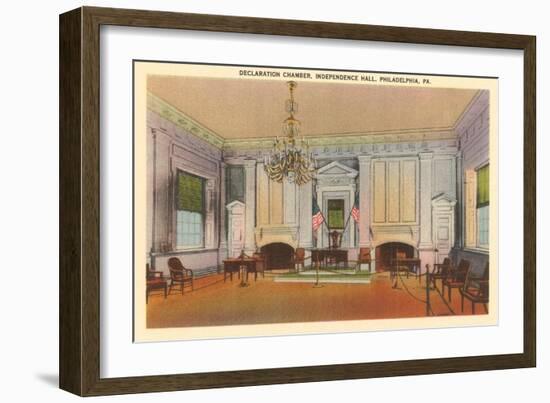 Declaration Chamber, Independence Hall, Philadelphia, Pennsylvania-null-Framed Art Print