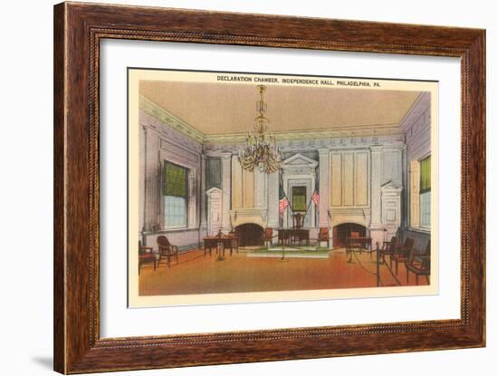 Declaration Chamber, Independence Hall, Philadelphia, Pennsylvania-null-Framed Art Print