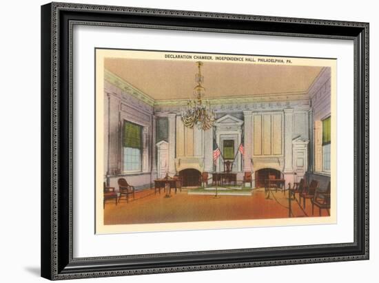 Declaration Chamber, Independence Hall, Philadelphia, Pennsylvania-null-Framed Art Print