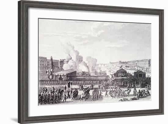 Declaration of Country in Danger During French Revolution France-null-Framed Giclee Print