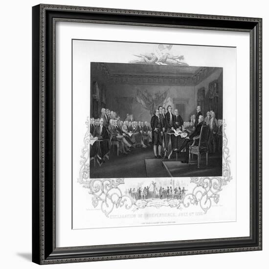 Declaration of Independence, 1776 (C1817-C181)-J Rogers-Framed Giclee Print