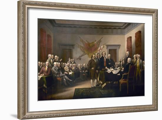 Declaration of Independence, 1819-John Trumbull-Framed Giclee Print