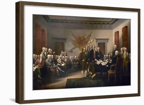 Declaration of Independence, 1819-John Trumbull-Framed Giclee Print