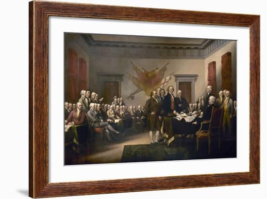 Declaration of Independence, 1819-John Trumbull-Framed Giclee Print