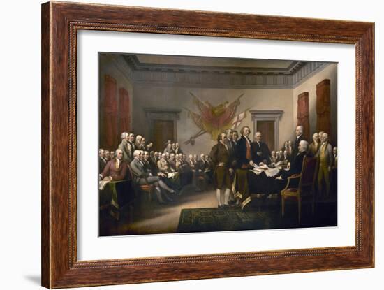 Declaration of Independence, 1819-John Trumbull-Framed Giclee Print