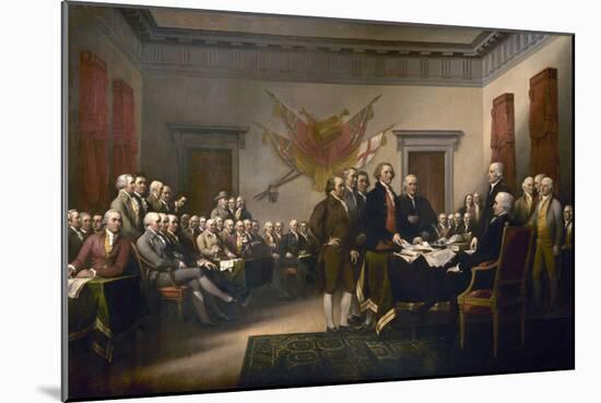 Declaration of Independence, 1819-John Trumbull-Mounted Giclee Print