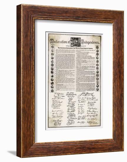 Declaration of Independence Document-null-Framed Photographic Print