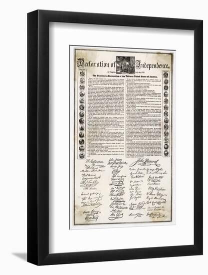 Declaration of Independence Document-null-Framed Photographic Print