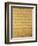 Declaration of Independence of the 13 United States of America of 1776, 1823 (Copper Engraving)-null-Framed Giclee Print